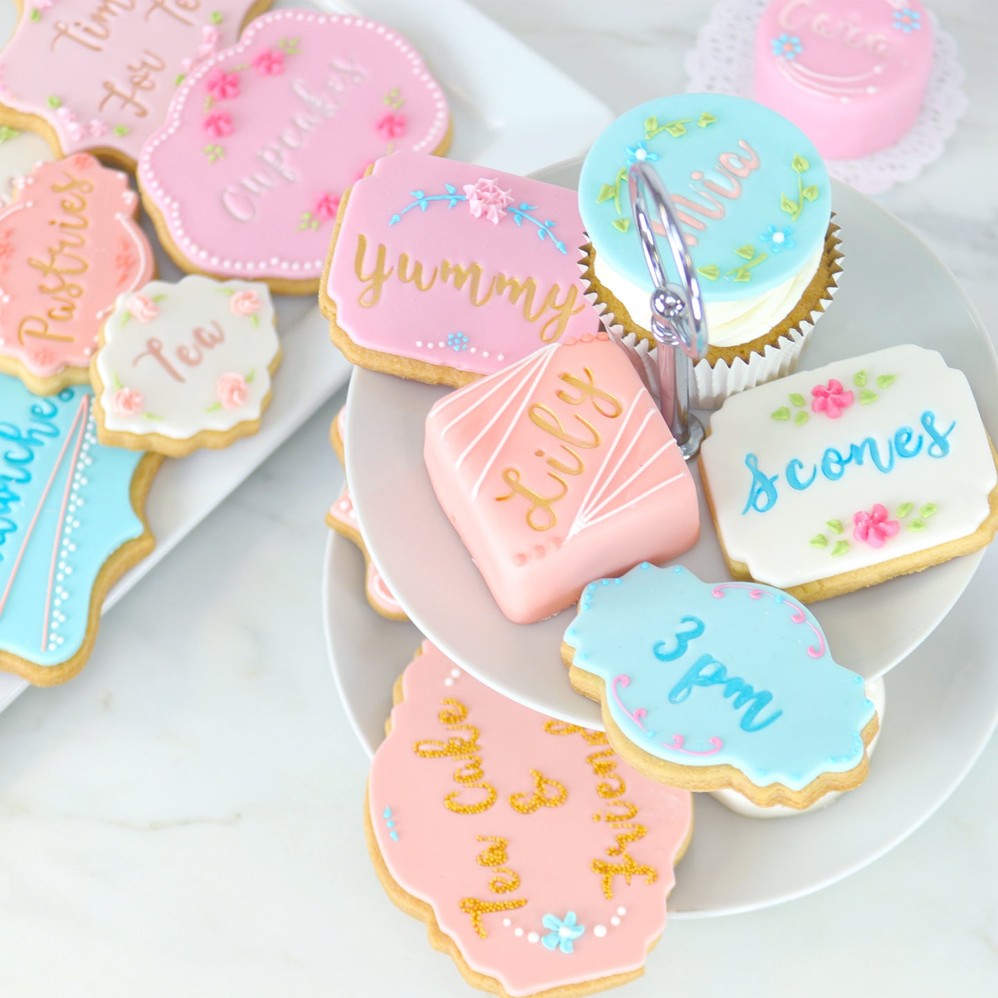 PME Fun Fonts – Cupcake & Cookie Stempel-Set – 66-teilig