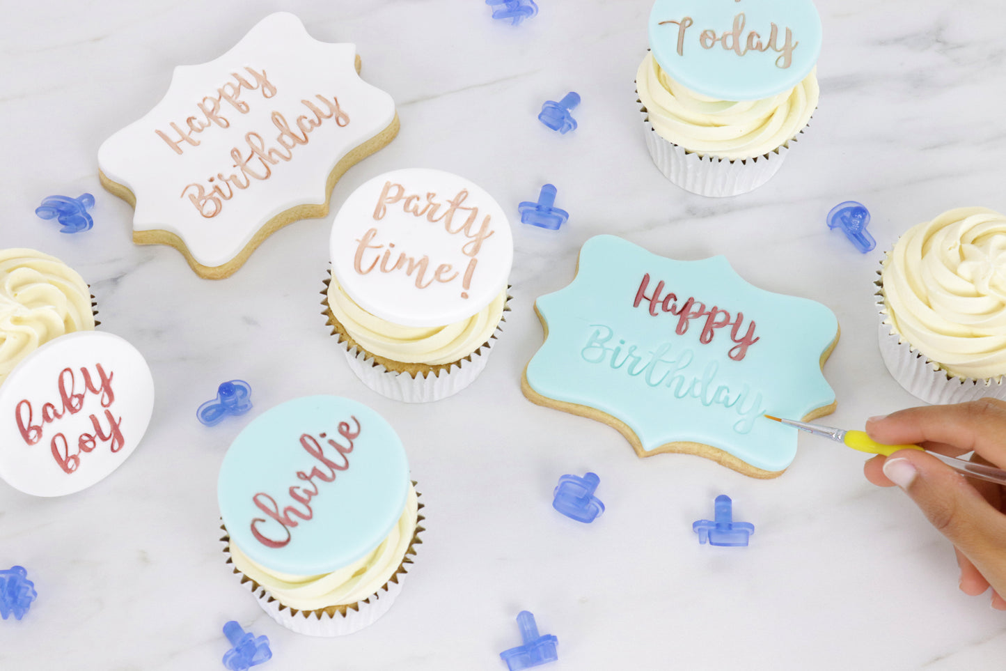 PME Fun Fonts – Cupcake & Cookie Stempel-Set – 66-teilig
