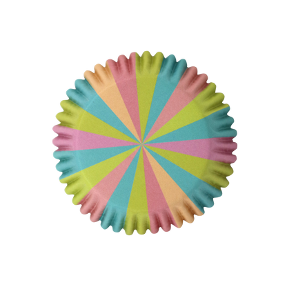 Cupcake-Förmchen mit Folienbeschichtung – Einhornfarben – 30 Stück