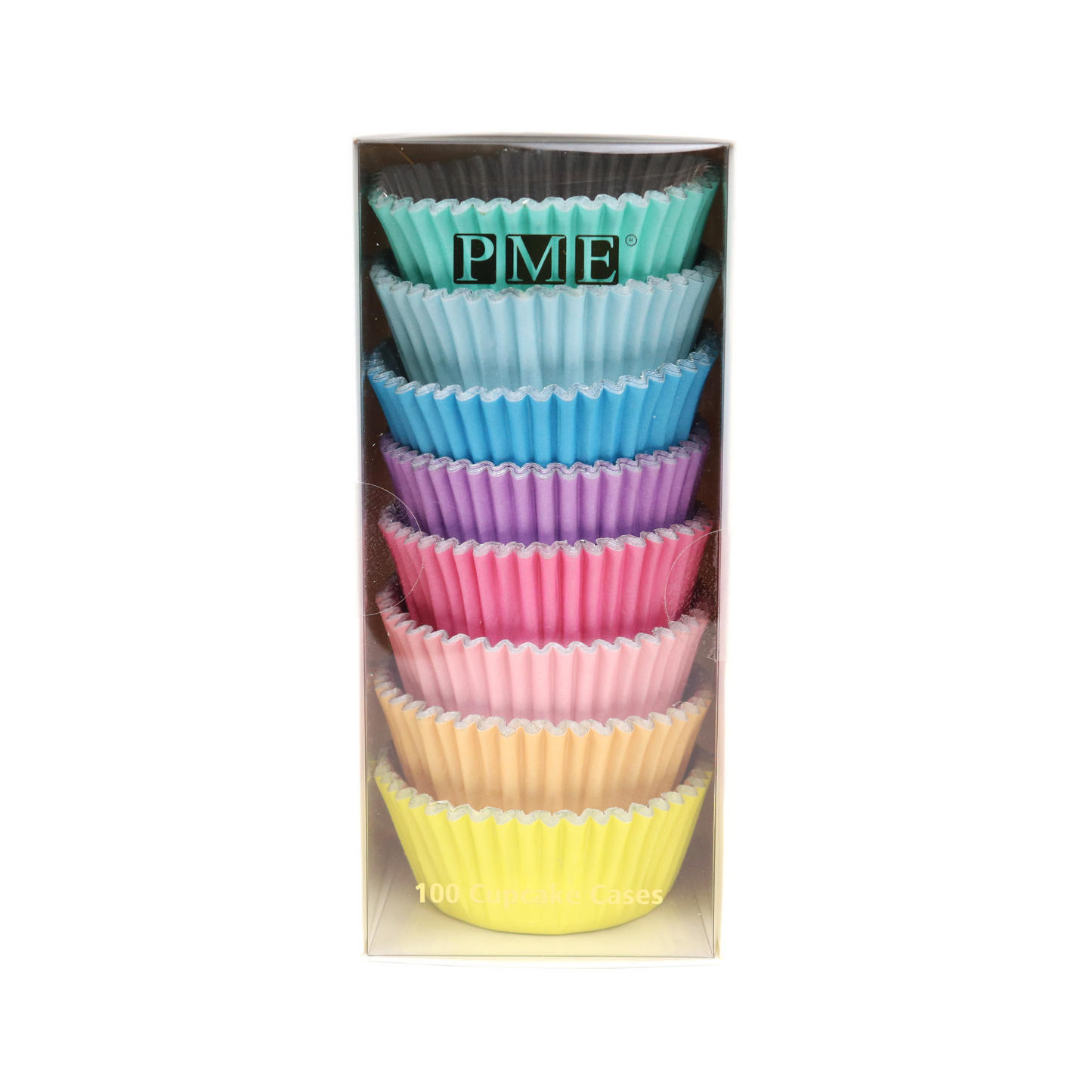 Cupcake-Förmchen mit Folienbeschichtung – Pastellfarben – 100 Stück