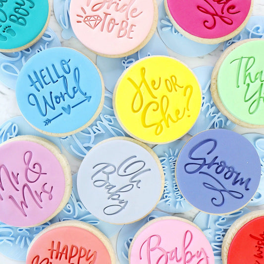 Braut in spe – Süßer Stempel Keks/Cupcake Prägestempel