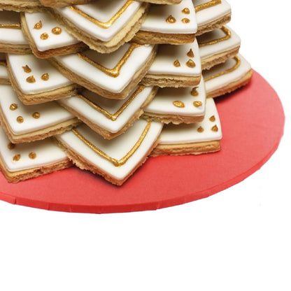 Culpitt Cake Board Rot Matt Extra Stabil Ø25cm