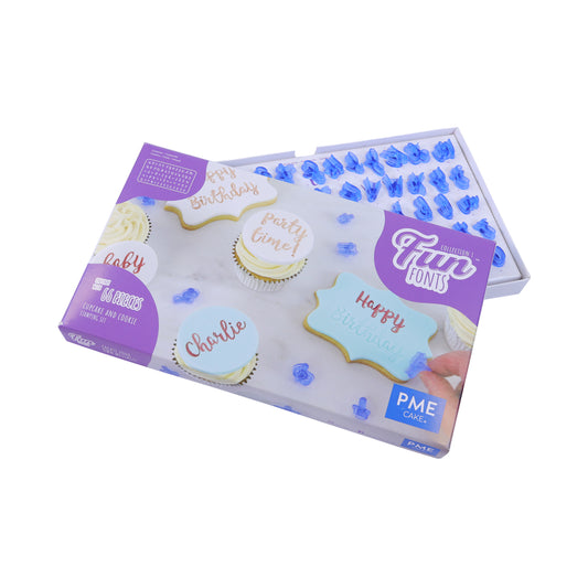 PME Fun Fonts – Cupcake & Cookie Stempel-Set – 66-teilig
