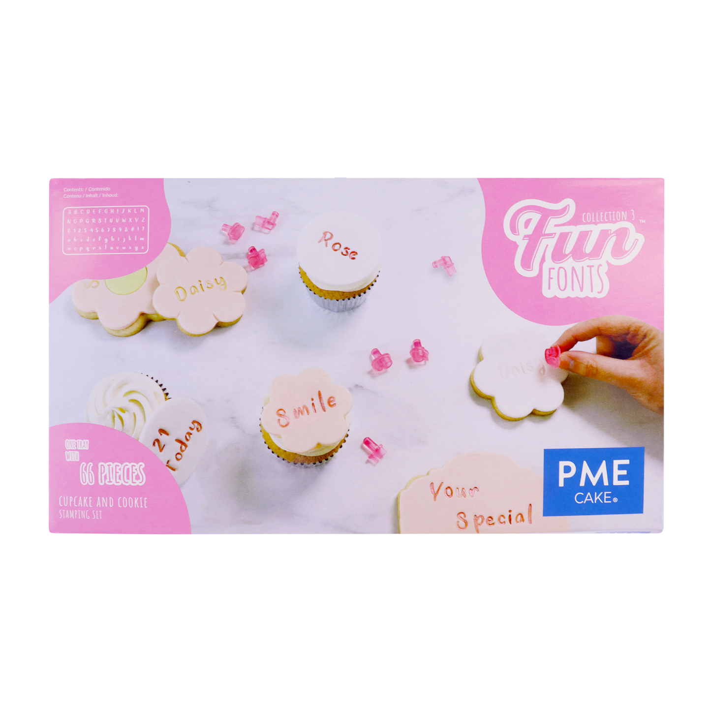 PME Fun Fonts – Alphabet Stempel-Set Groß- & Kleinbuchstaben – Kollektion 3 (52-teilig) (Kopie)