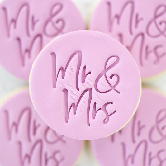 Herr & Frau - Süßes Stempel Keks/Cupcake Prägestempel
