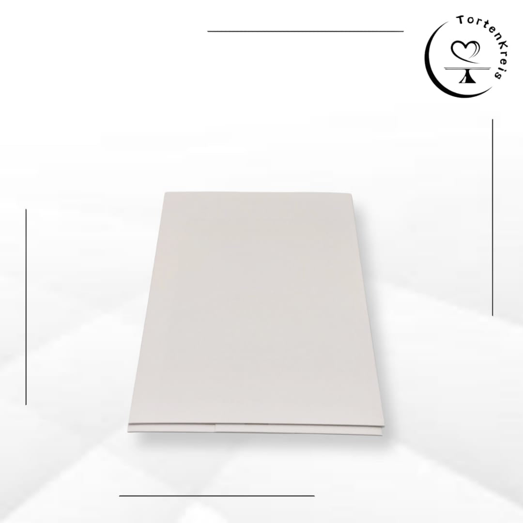 Weiße Tortenbox – Höhenverstellbar – 40 x 30 x 20 bis 30 cm