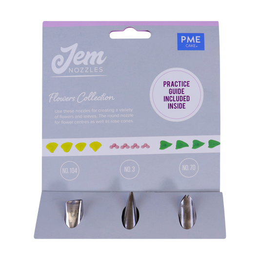 JEM Spritztüllen-Set – Blumen Kollektion – 3-teilig