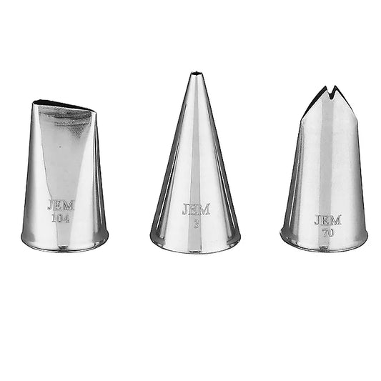 JEM Spritztüllen-Set – Blumen Kollektion – 3-teilig