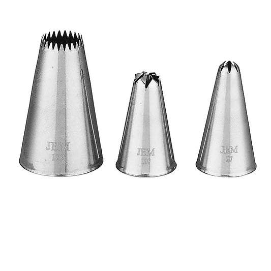 JEM Spritztüllen-Set – Mini-Cupcakes & Sterne Kollektion – 3-teilig