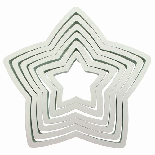PME Classic Shapes Cutters - Stern (6-teiliges Set)