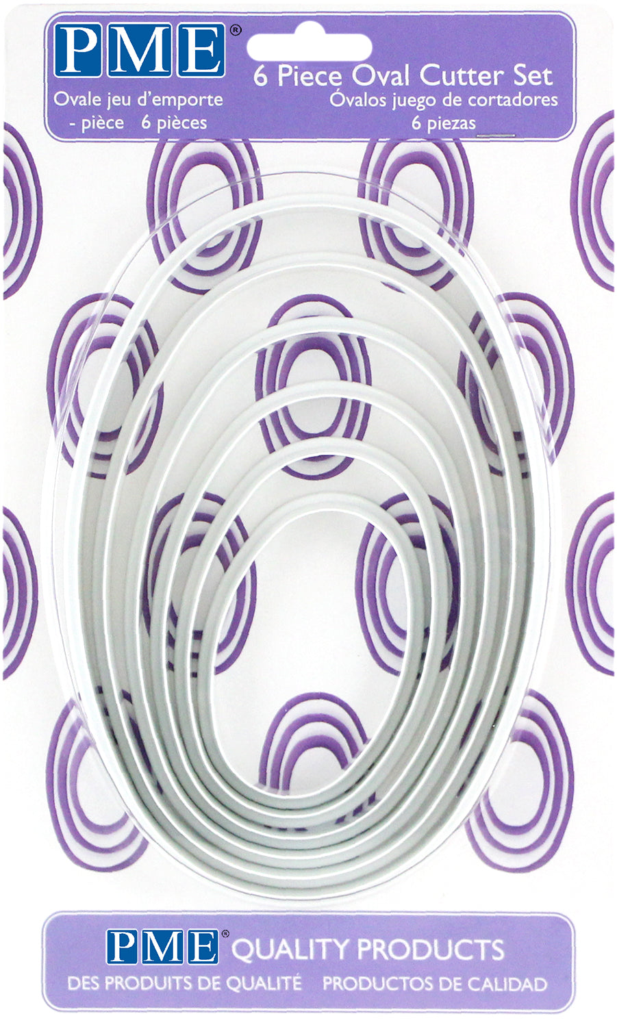 PME Classic Shapes Cutters – Oval (6-teiliges Set)