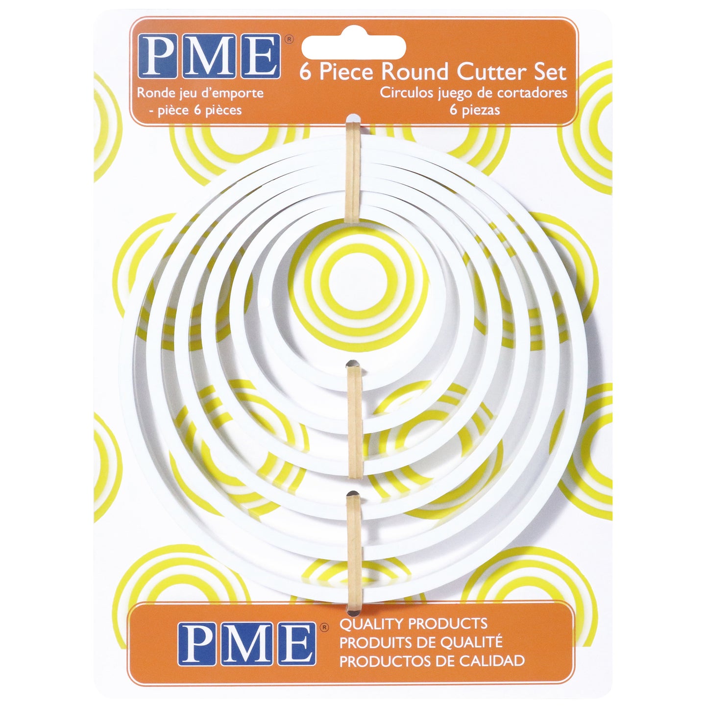PME Classic Shapes Cutters – Rund (6-teiliges Set)