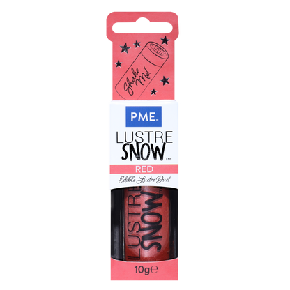 PME Essbarer Glitzerstaub – 10 g Rot