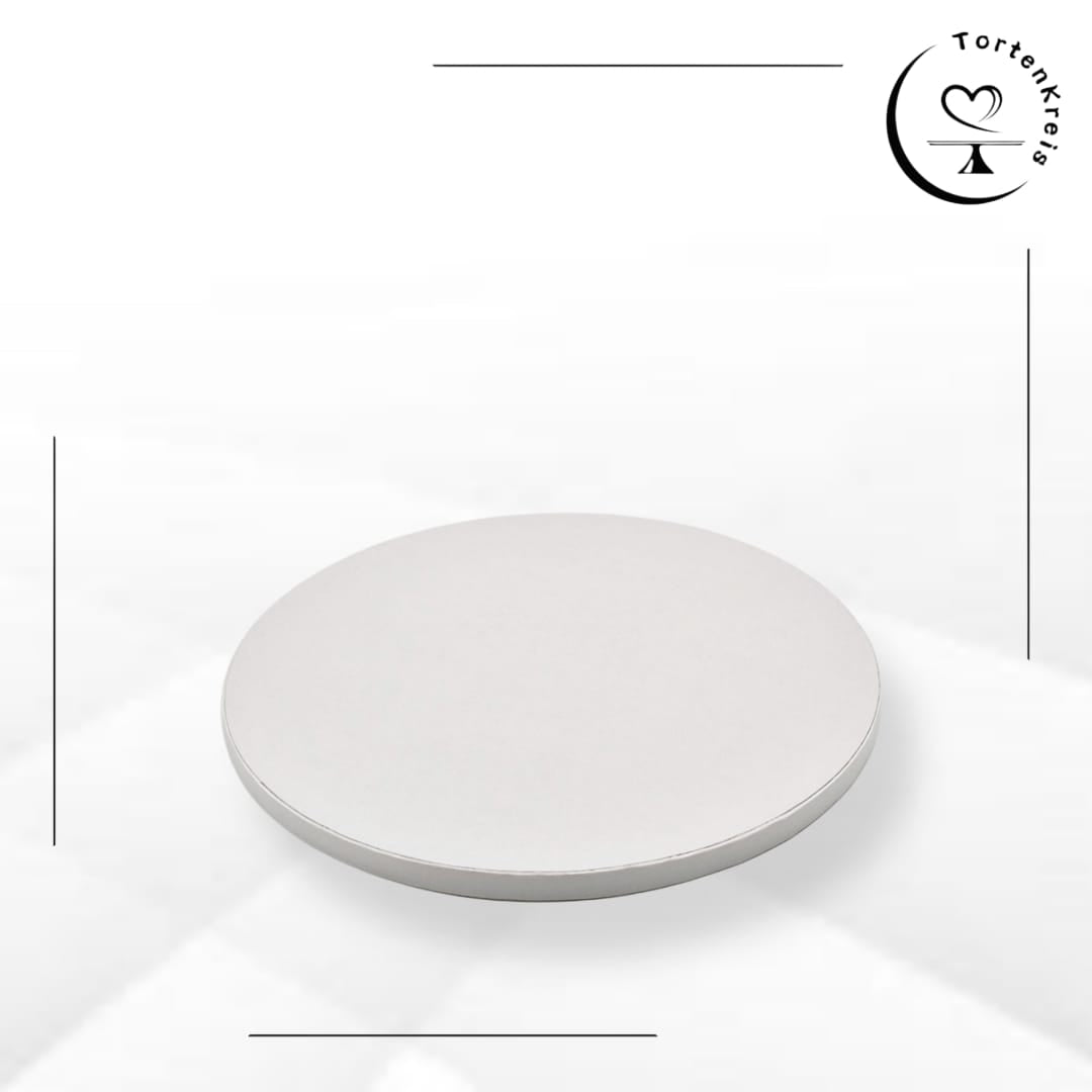 Runde Tortenunterlage – „Excellent“-Qualität – Weiß – 30 cm Ø, 1,2 cm stark