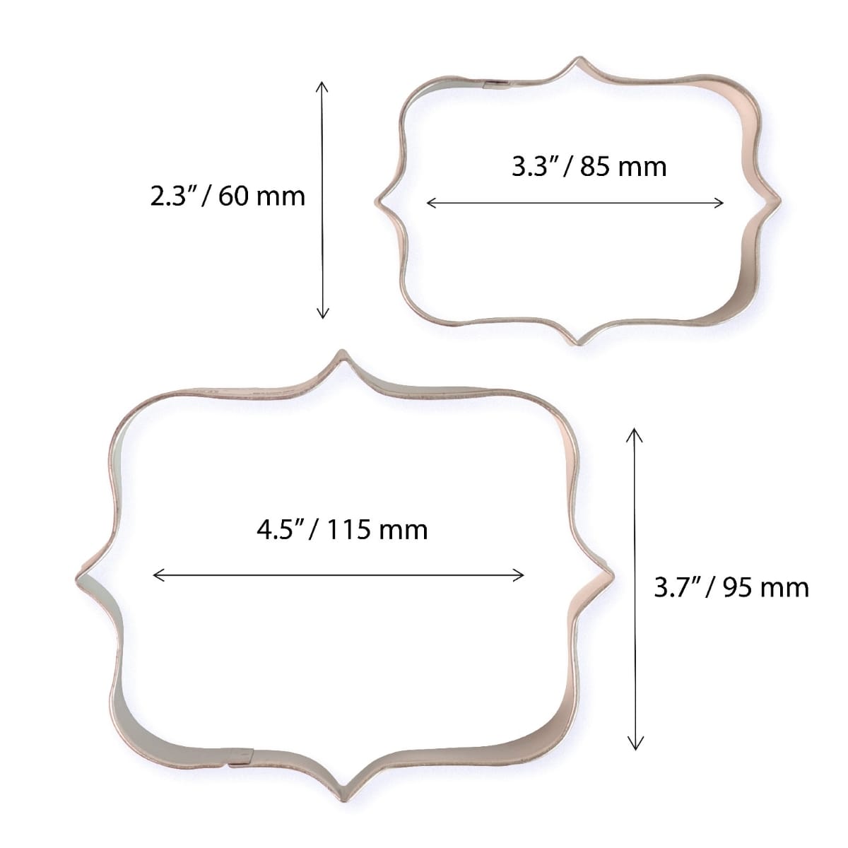 PME Cookie & Plaque Ausstecher – Style 1 – Set aus 2