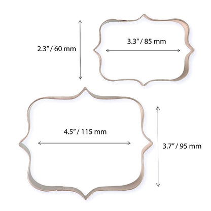 PME Cookie & Plaque Ausstecher – Style 1 – Set aus 2