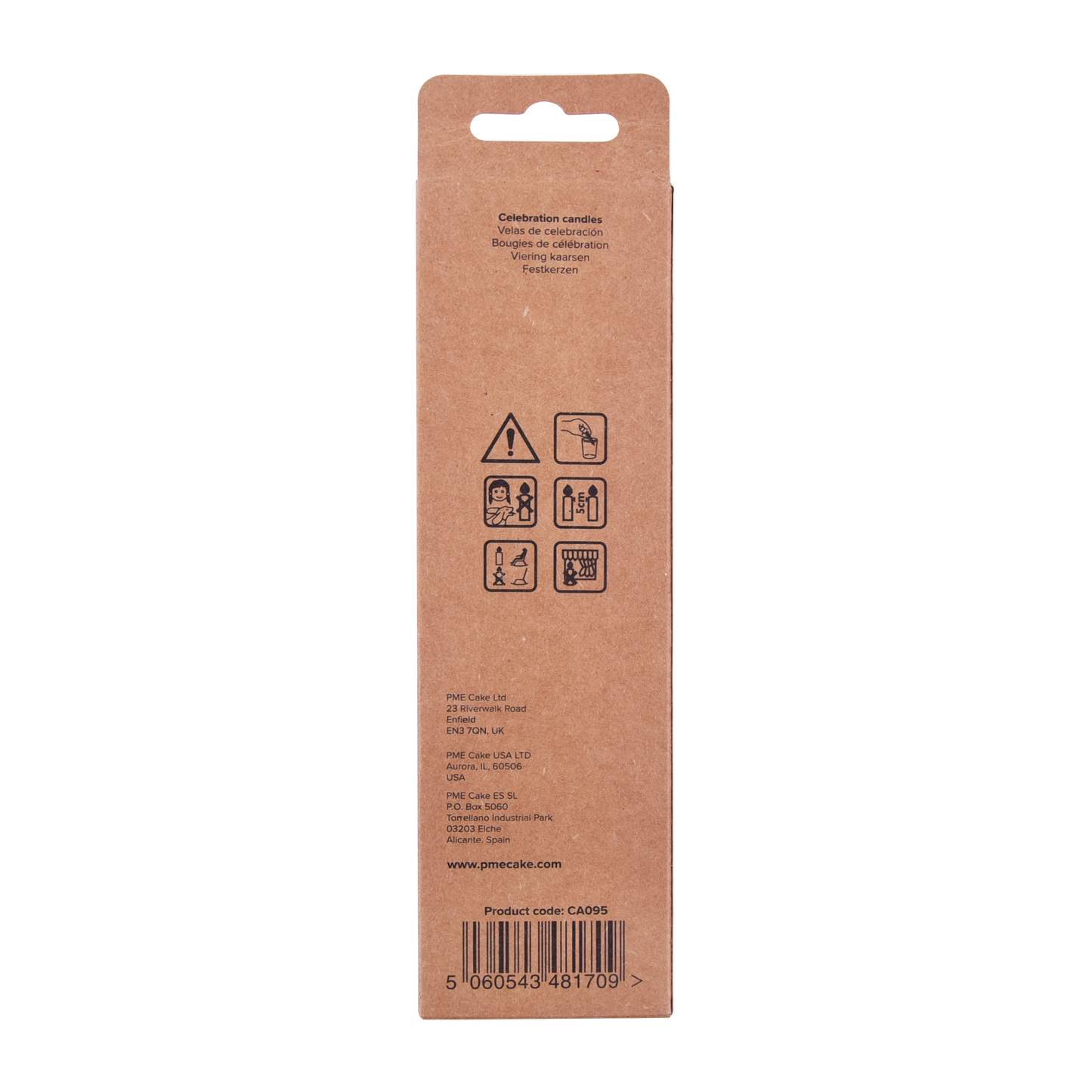 Kerzen – Gold Extra Hoch mit Haltern – 16 Stück (18 cm)