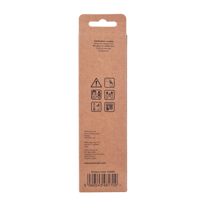 Kerzen – Gold Extra Hoch mit Haltern – 16 Stück (18 cm)